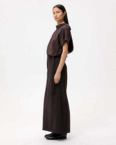Forever and Always Reversible Shirt With Crystal Collar in Cotton Poplin - More Colors Available