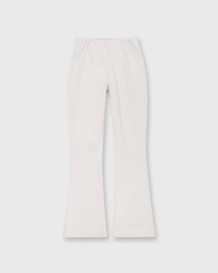 Faye Flare Cropped Pant - Taupe Stretch Twill