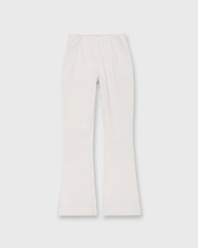 Faye Flare Cropped Pant - Taupe Stretch Twill