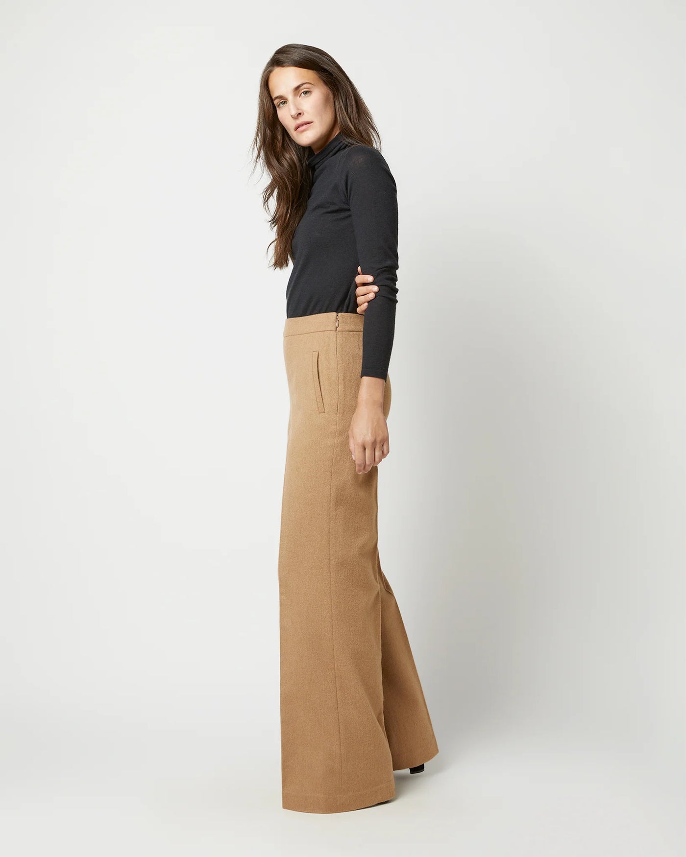 Hutton Pant - Camel Hair Flannel