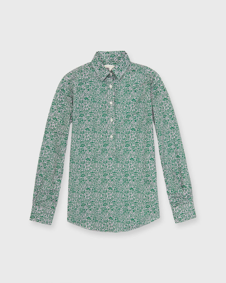 Tomboy Popover Shirt - Green Print