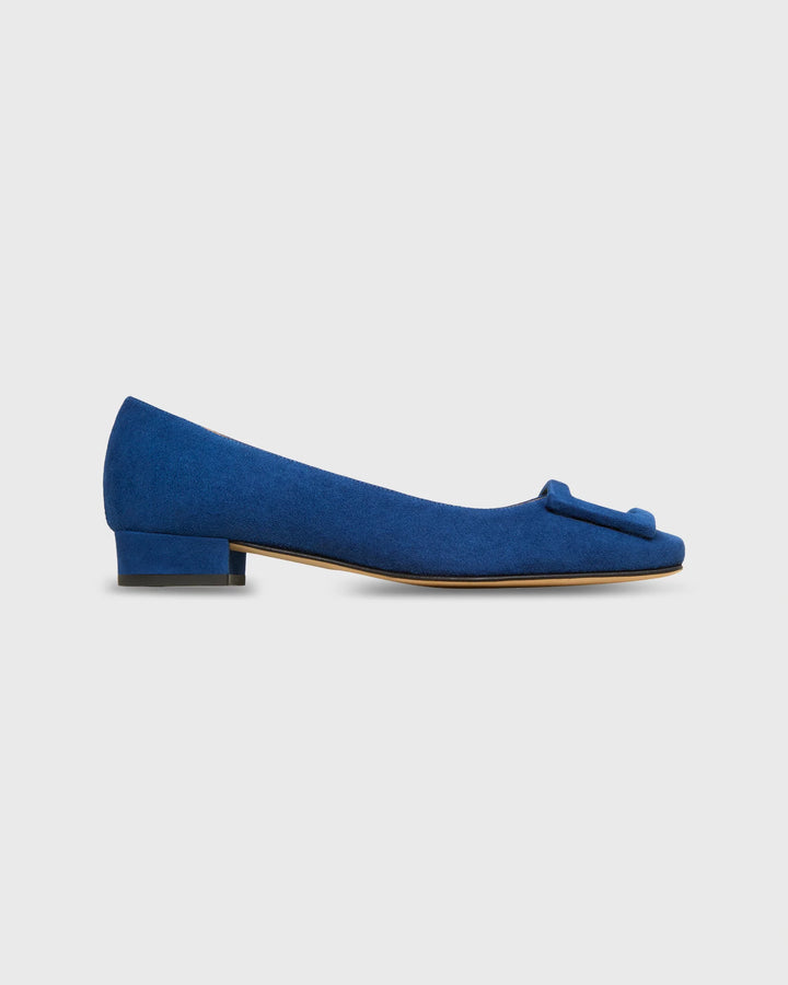 Buckle Shoe - Baltic Blue Suede