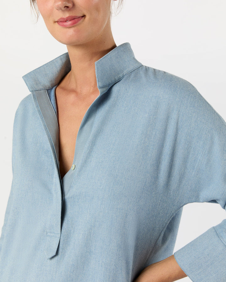 Fanny Shirt - Sky Brushed Twill