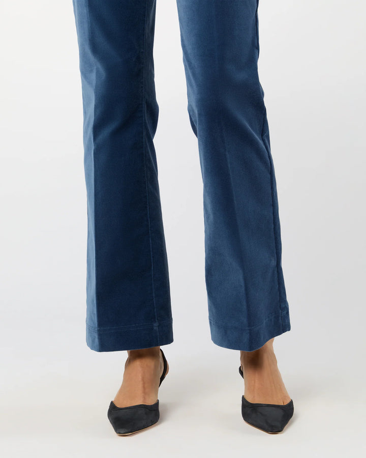 Kendall Flare 5-Pocket Jean - Dutch Blue Stretch Velveteen