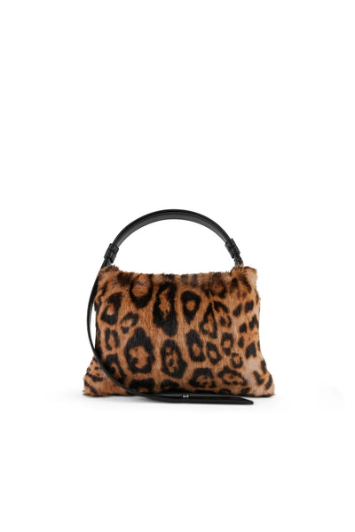 FURRY MINI PUFFIN BAG - CHEETAH SCRAMBLE