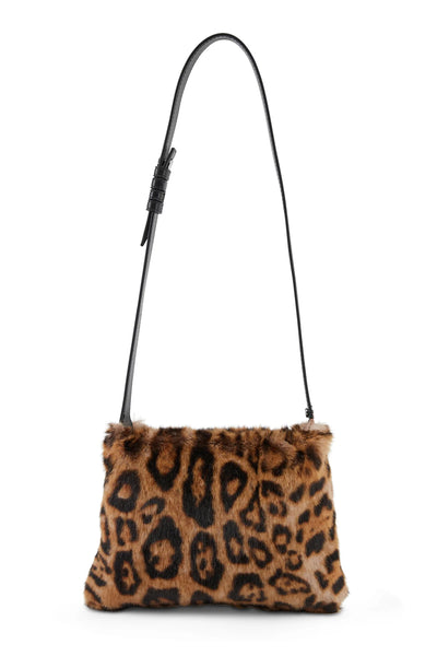 FURRY MINI PUFFIN BAG - CHEETAH SCRAMBLE