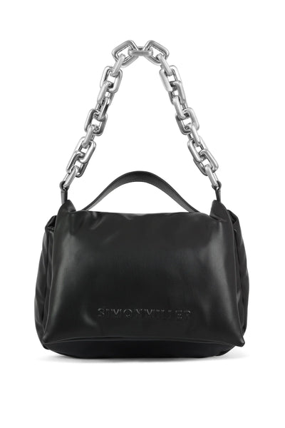 LARGE LINKED TURNOVER BAG - BLACK