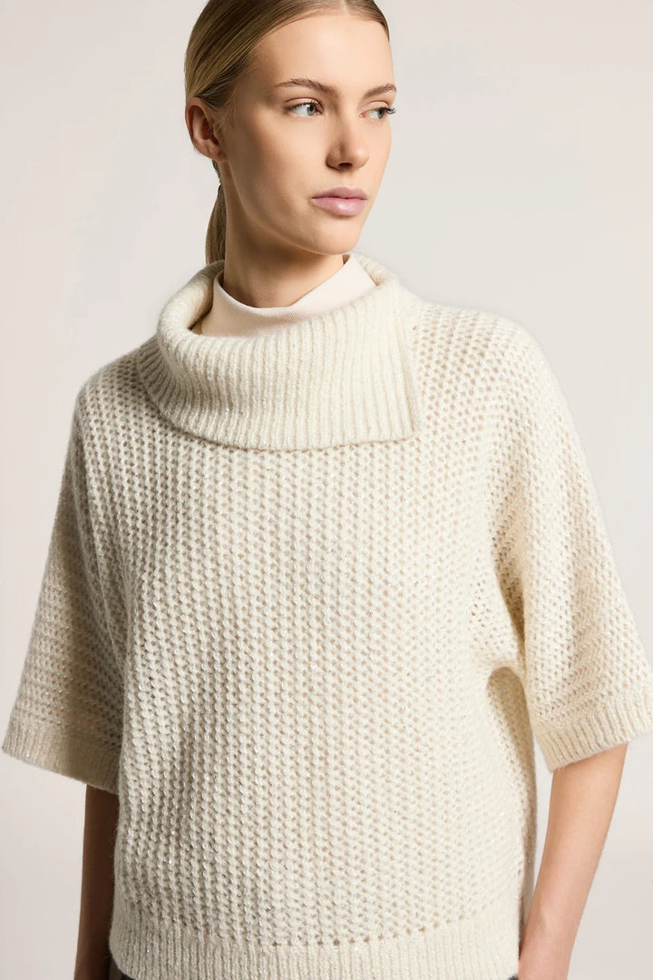 Knitted Alpaca Sweater - Ivory