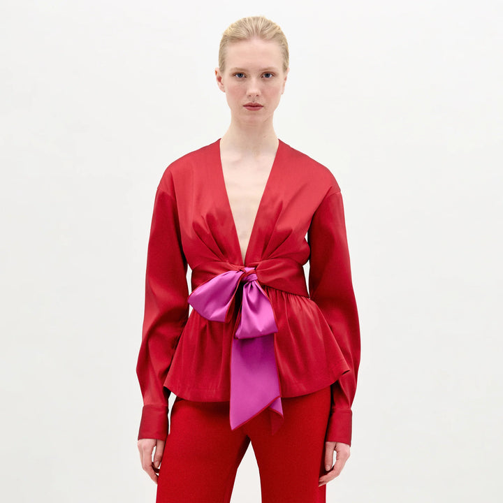 Saanvi Blouse - Rouge