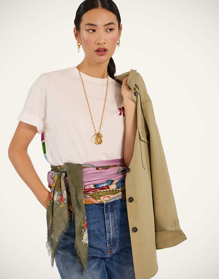 Foulard 140 - Nucleus Placée Dusty Pink in Modal Silk