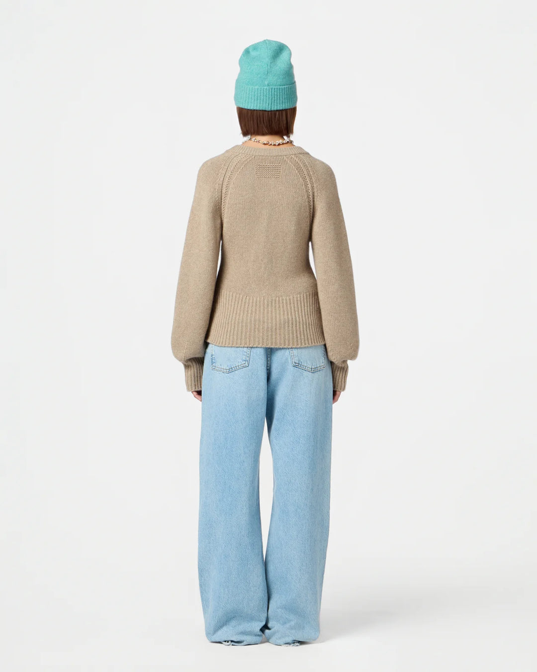 Sculpted Cardigan - Taupe