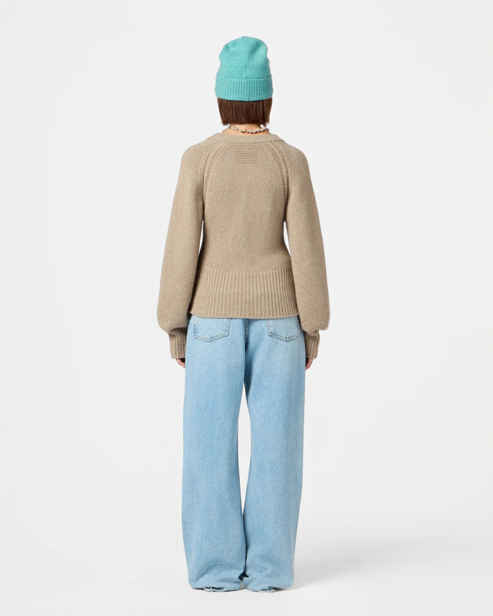 Sculpted Cardigan - Taupe