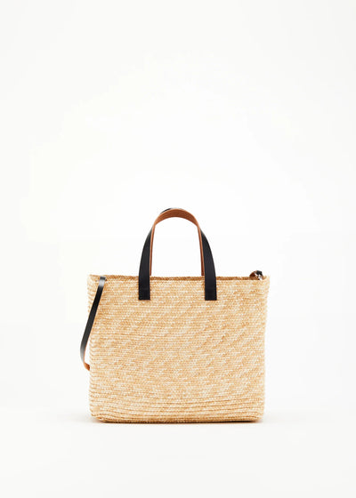 HANDMADE "PILI AND BIANCA" MEDIUM FLORENTINE STRAW BAG - Beige