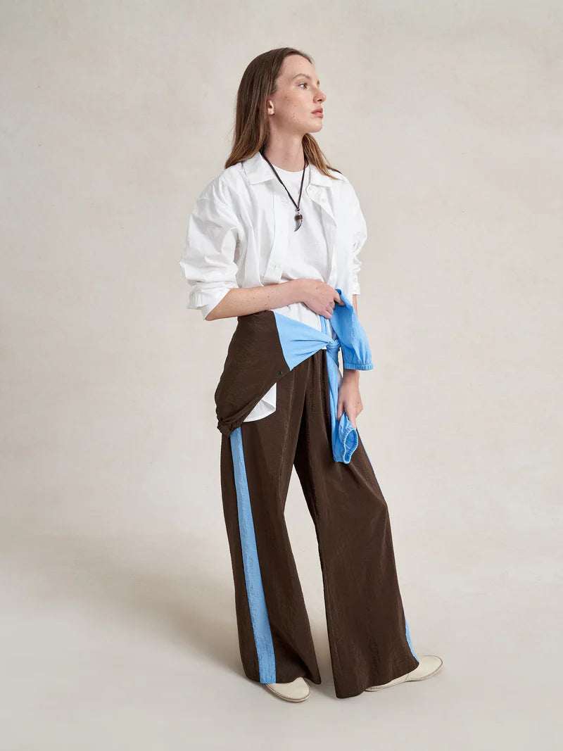 Colby Side Stripe Wide Leg Pant
