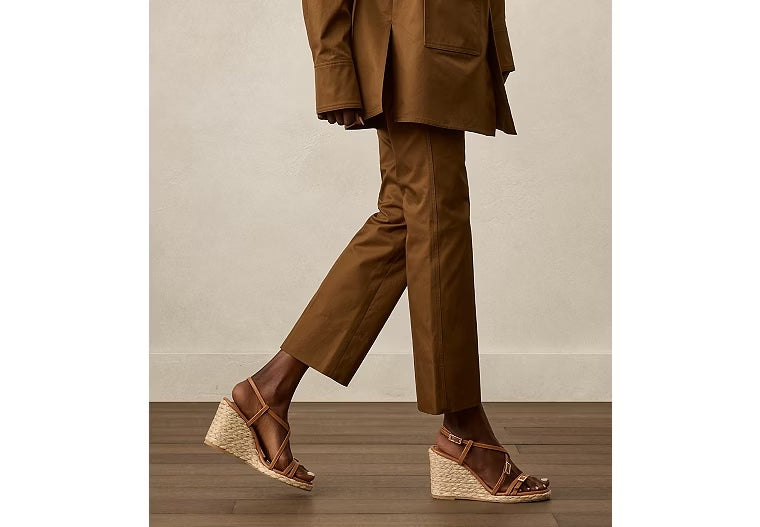 GEORGIE ESPADRILLE WEDGE - Macchiato
