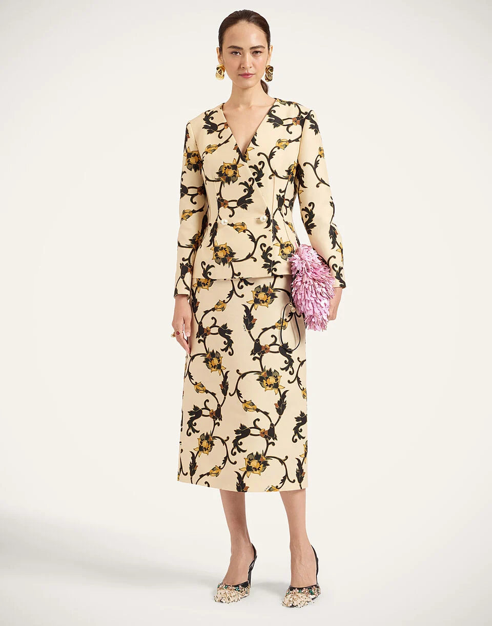 Pencil Skirt - Buttercup White