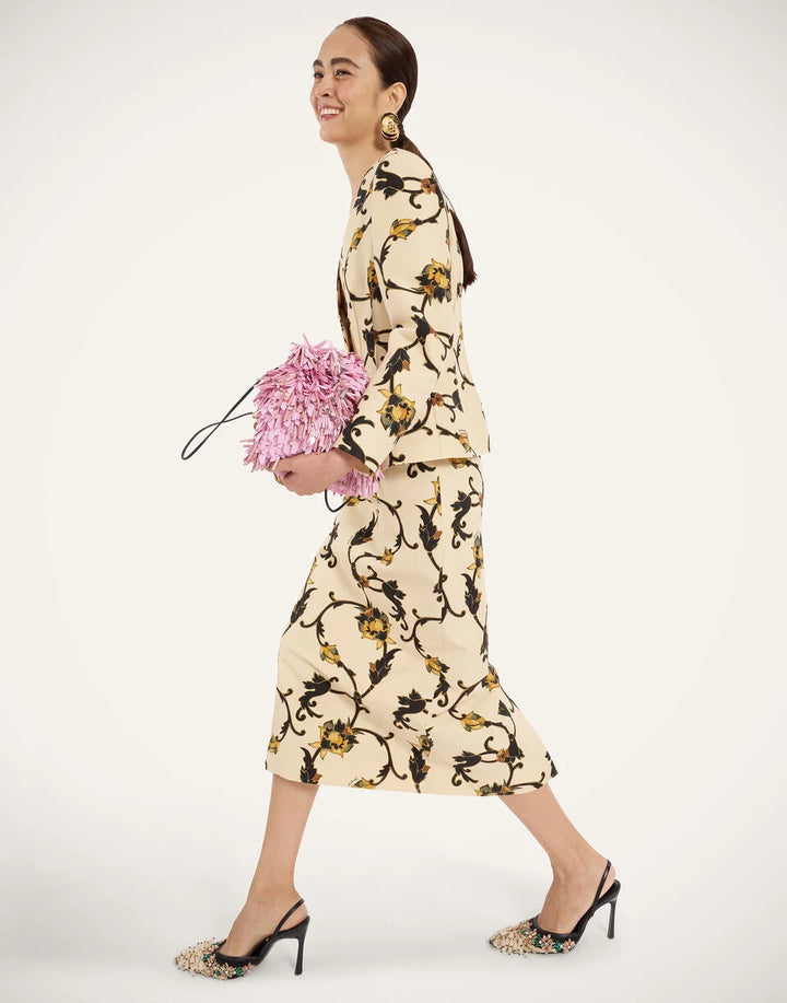Pencil Skirt - Buttercup White