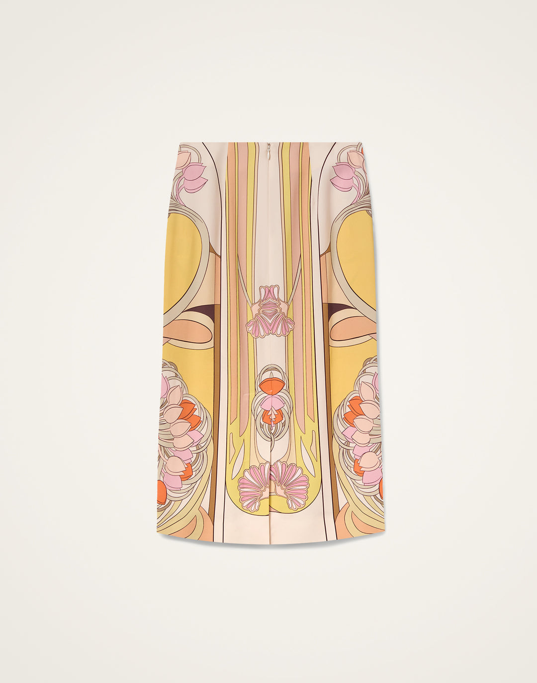 Pencil Skirt Placee - Green Multi