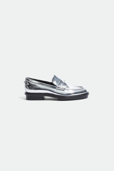 Harper Metallic Loafer - Silver