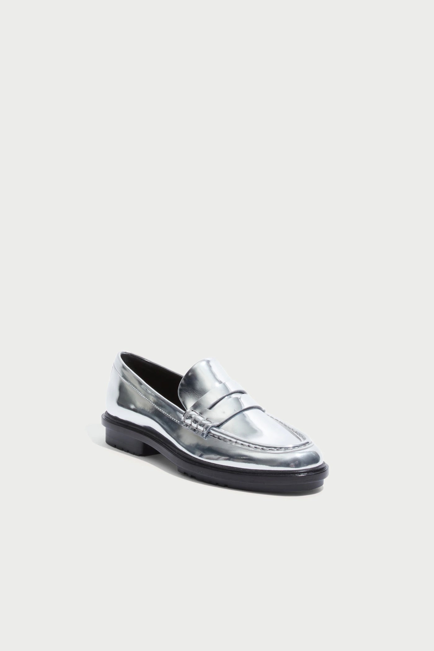 Harper Metallic Loafer - Silver