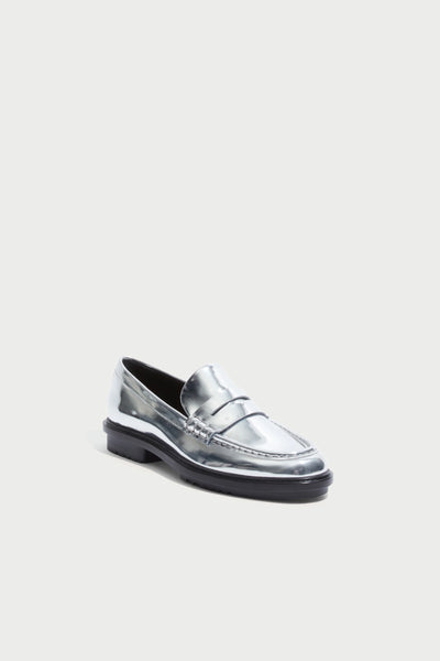 Harper Metallic Loafer - Silver