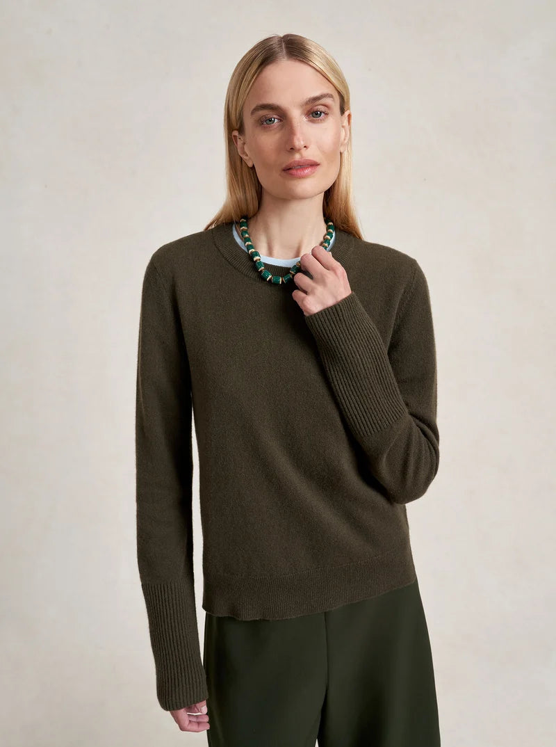 Solid Lean Lines Sweater - Dark Green
