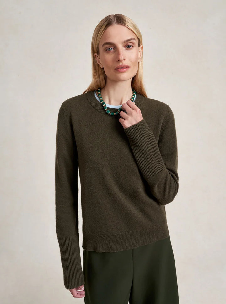 Solid Lean Lines Sweater - Dark Green