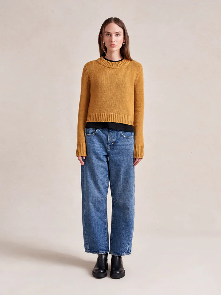 Solid Mini Marin Sweater - Mustard