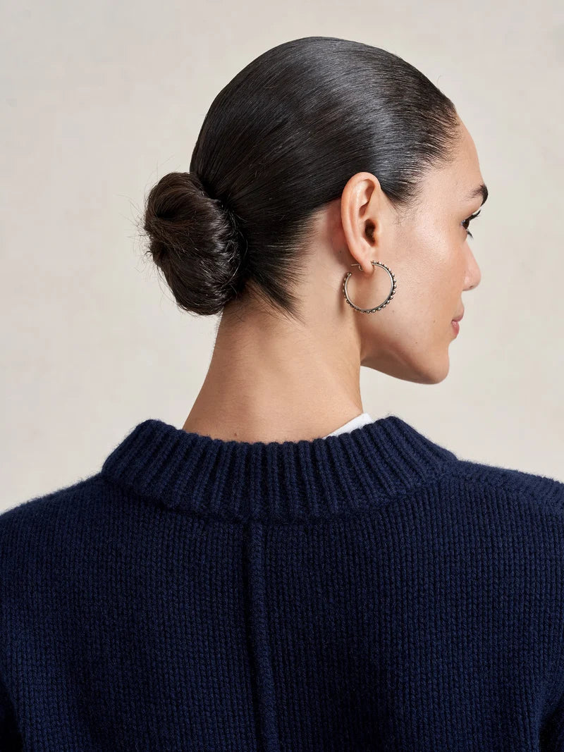 Solid Mini Marin Sweater - Navy