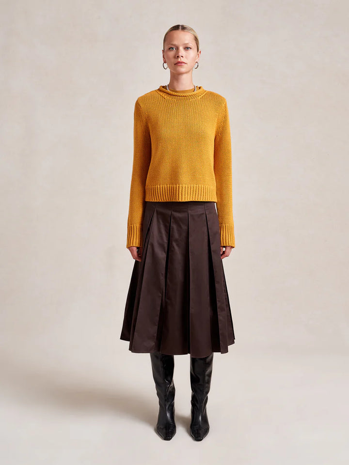 Solid Mini Marina Sweater - Mustard