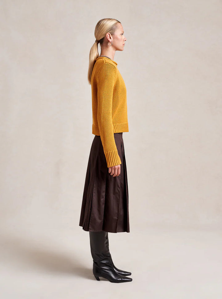 Solid Mini Marina Sweater - Mustard