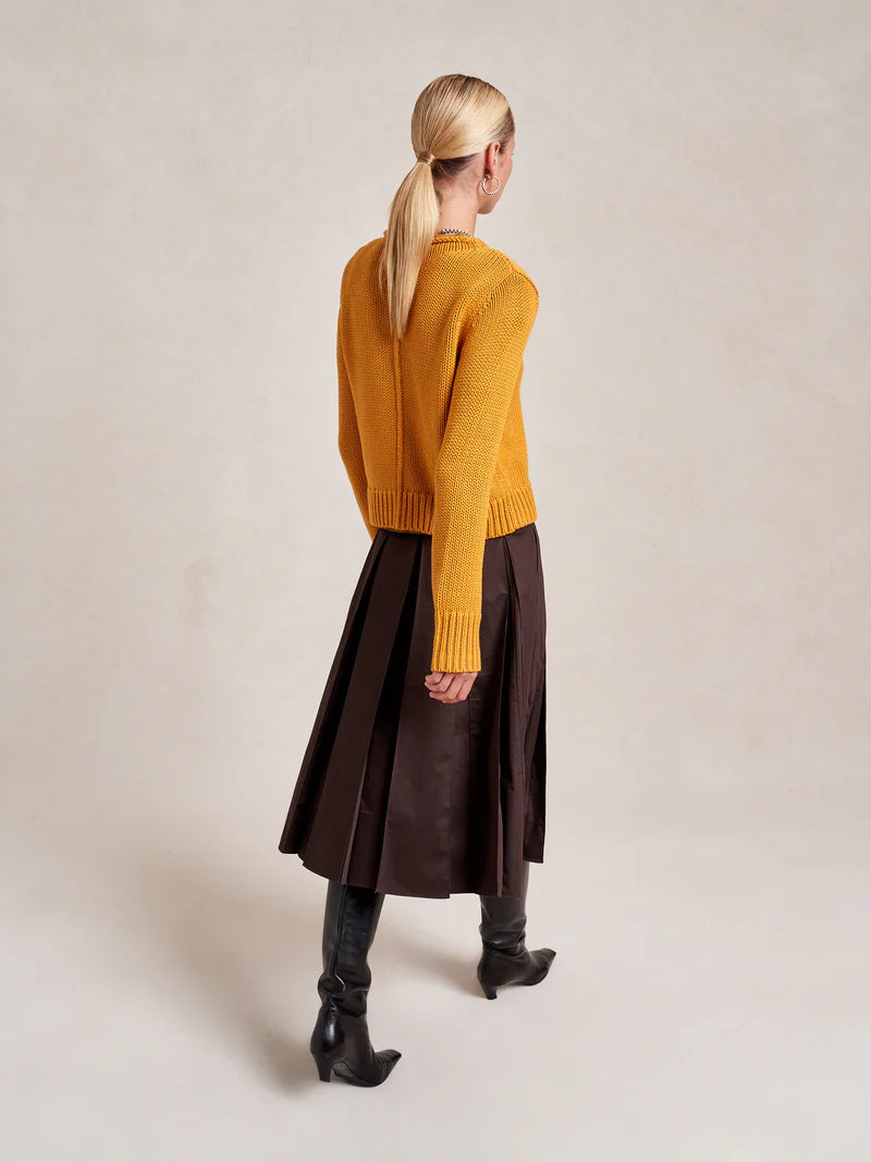 Solid Mini Marina Sweater - Mustard