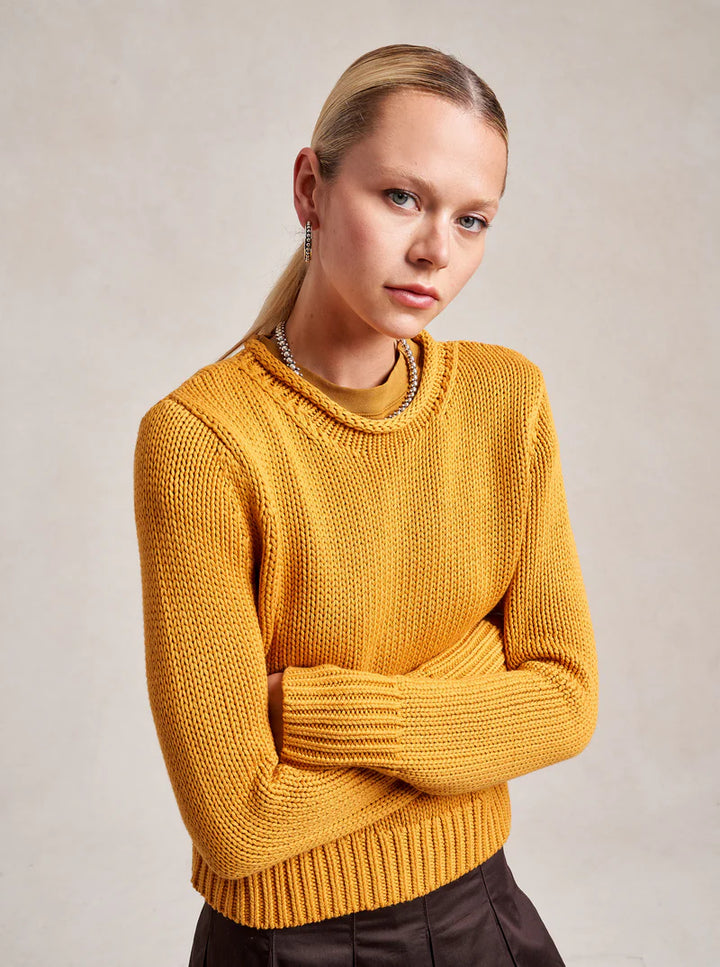 Solid Mini Marina Sweater - Mustard