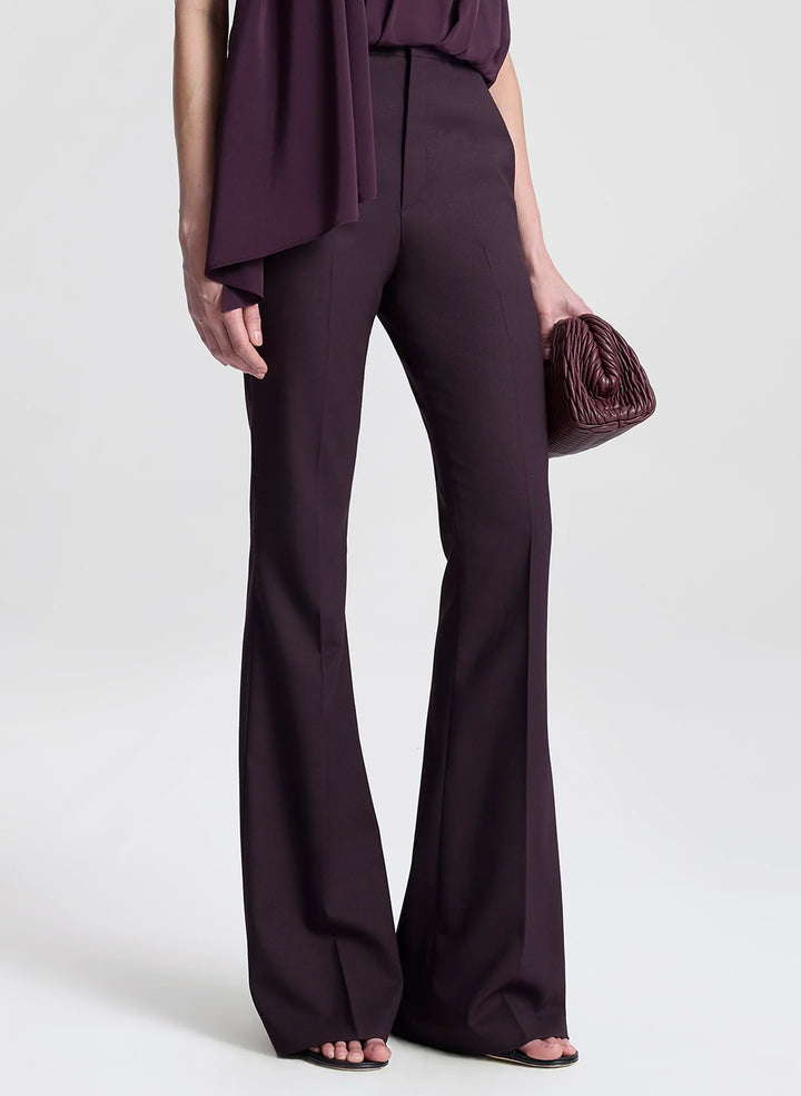 Sophie Stretch Tailored Pant - Deep Plum