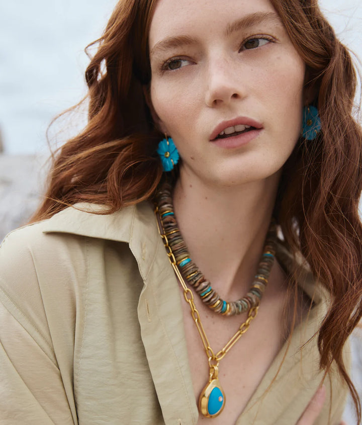 New Bloom Earrings - Cerulean
