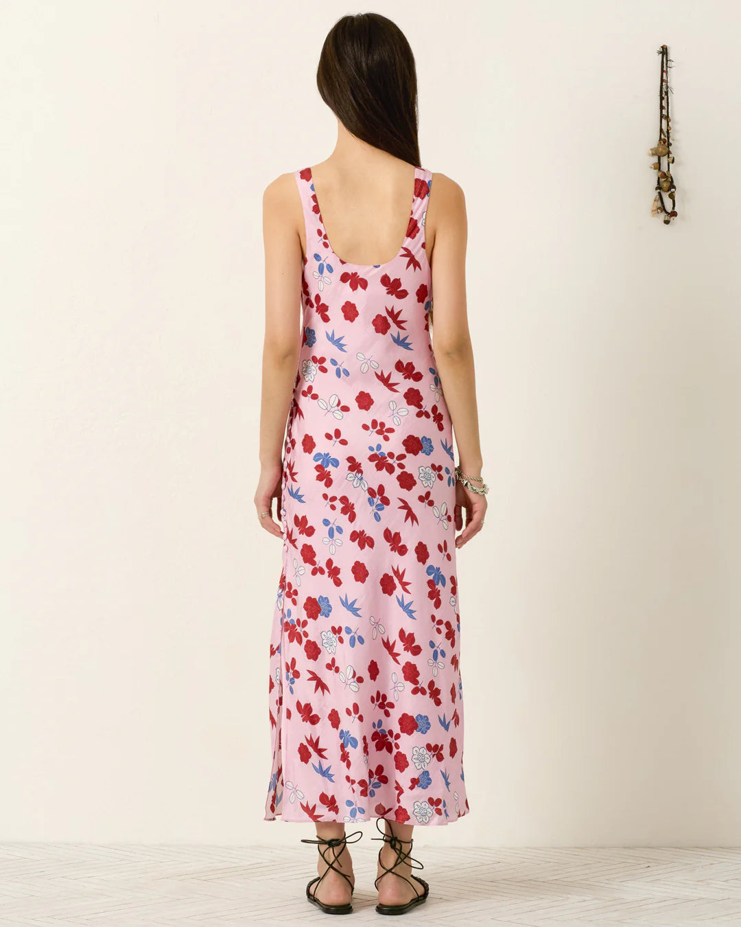 Adele Tutu Bloom Silk Dress - Pink Multi