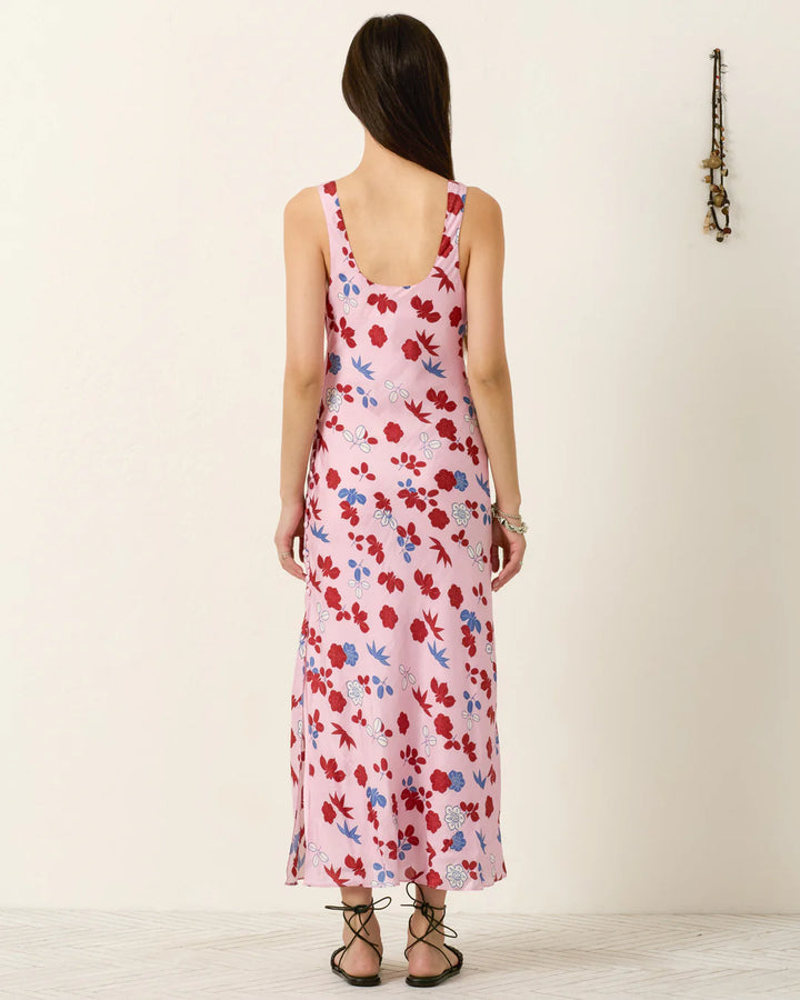 Adele Tutu Bloom Silk Dress - Pink Multi