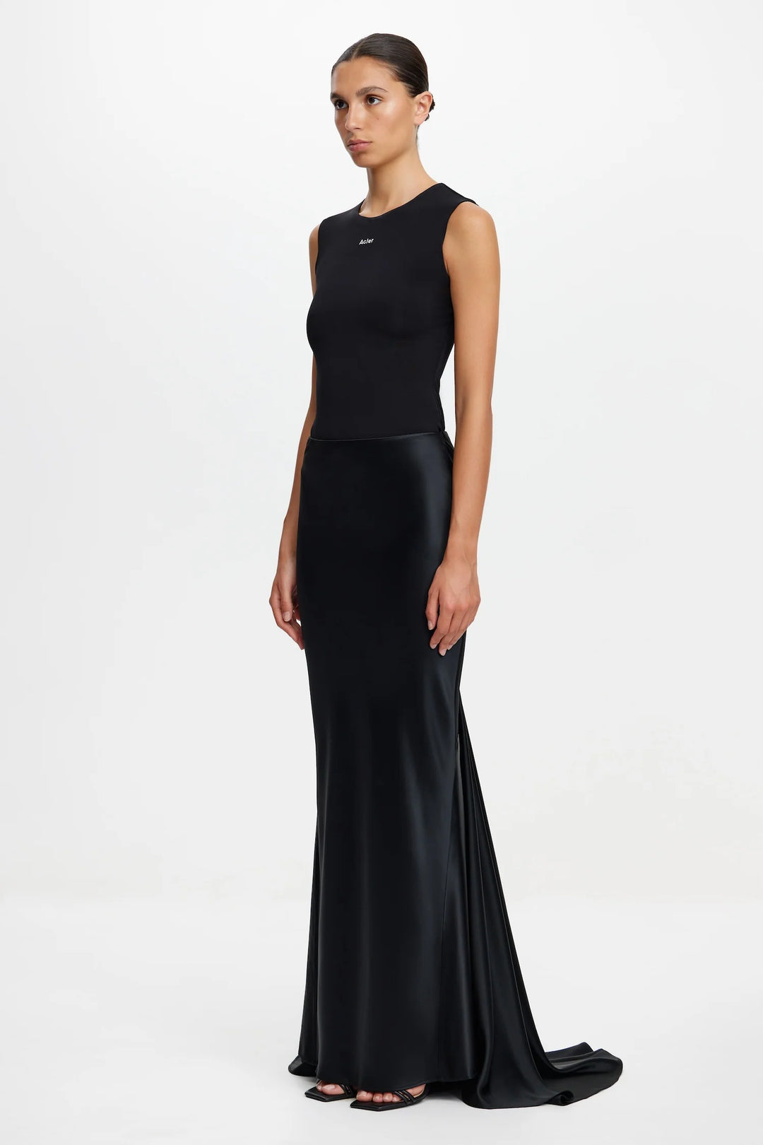 HOURSTON MAXI SKIRT - Black