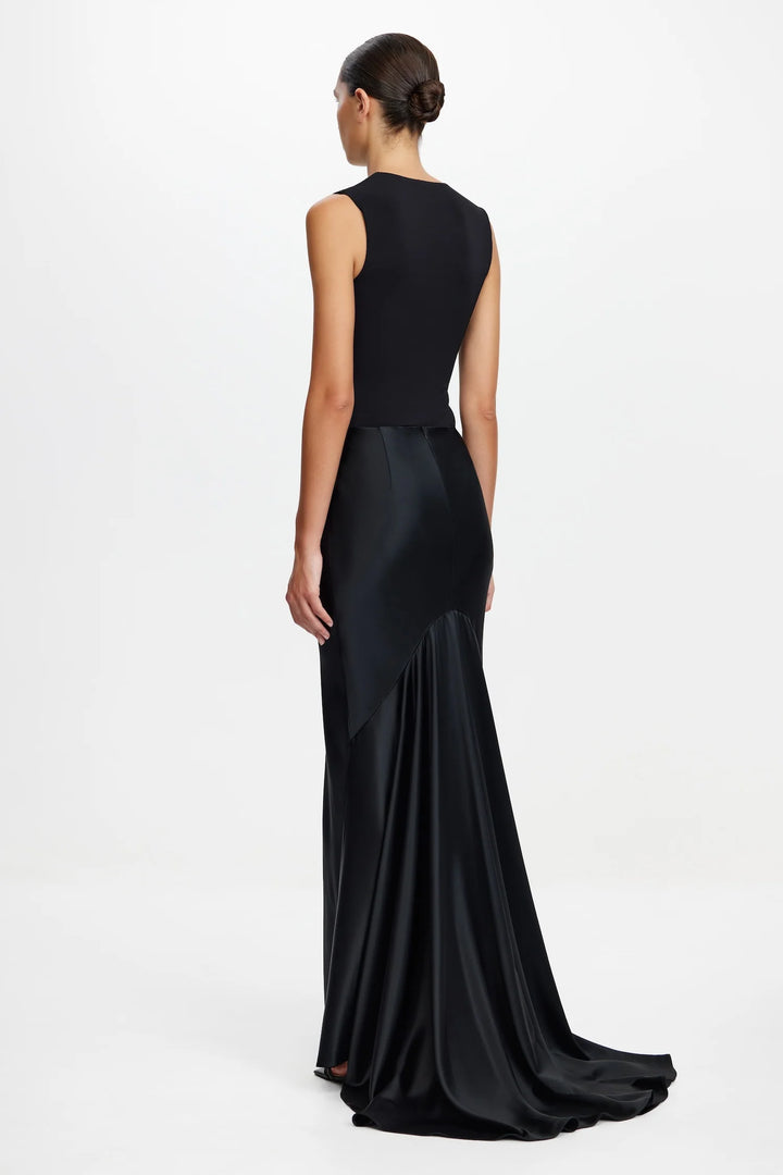 HOURSTON MAXI SKIRT - Black