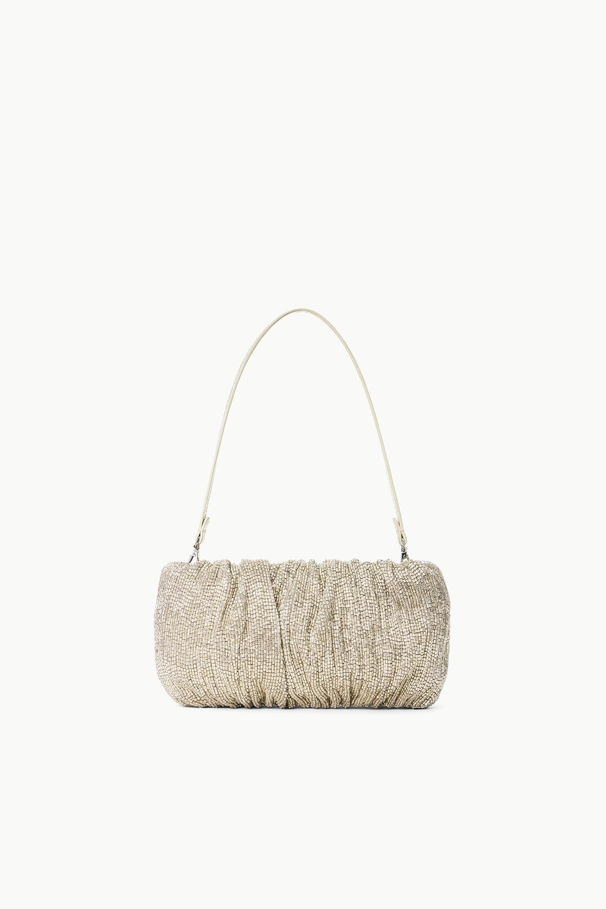 BEADED BEAN BAG - SILVER