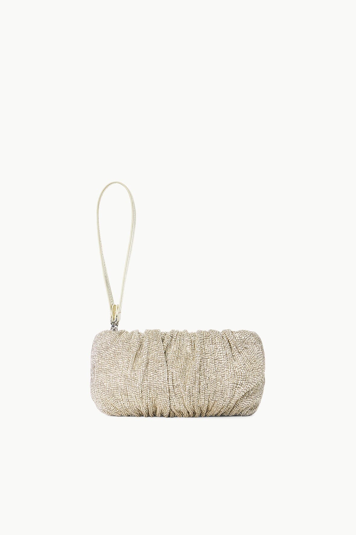BEADED BEAN BAG - SILVER