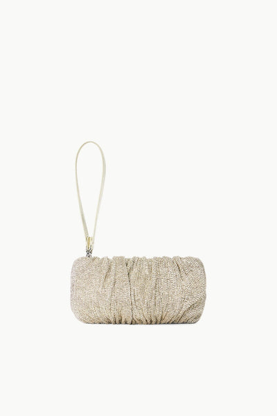 BEADED BEAN BAG - SILVER