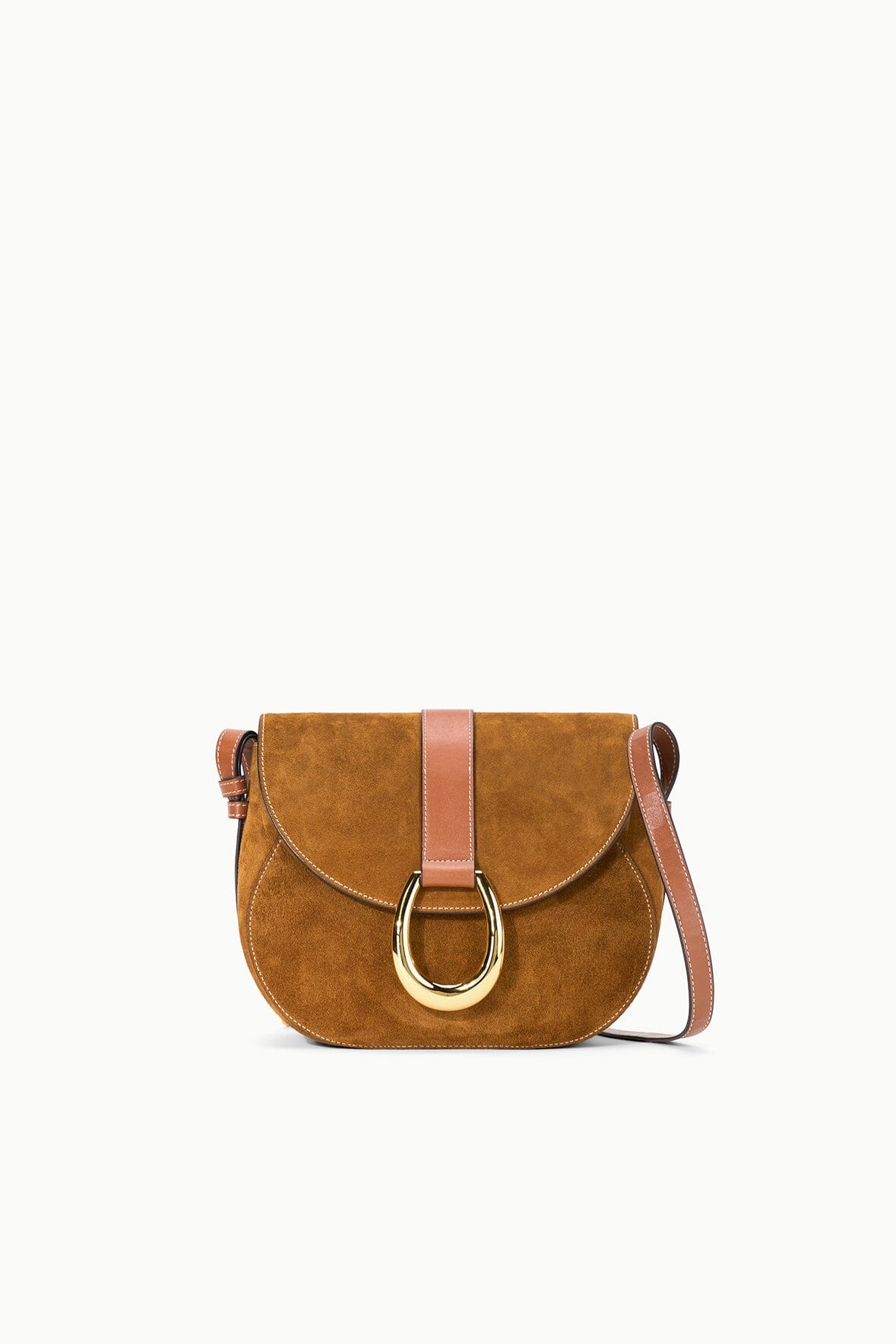 BELLA SADDLE BAG - Tan Suede