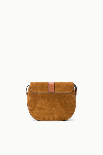 BELLA SADDLE BAG - Tan Suede