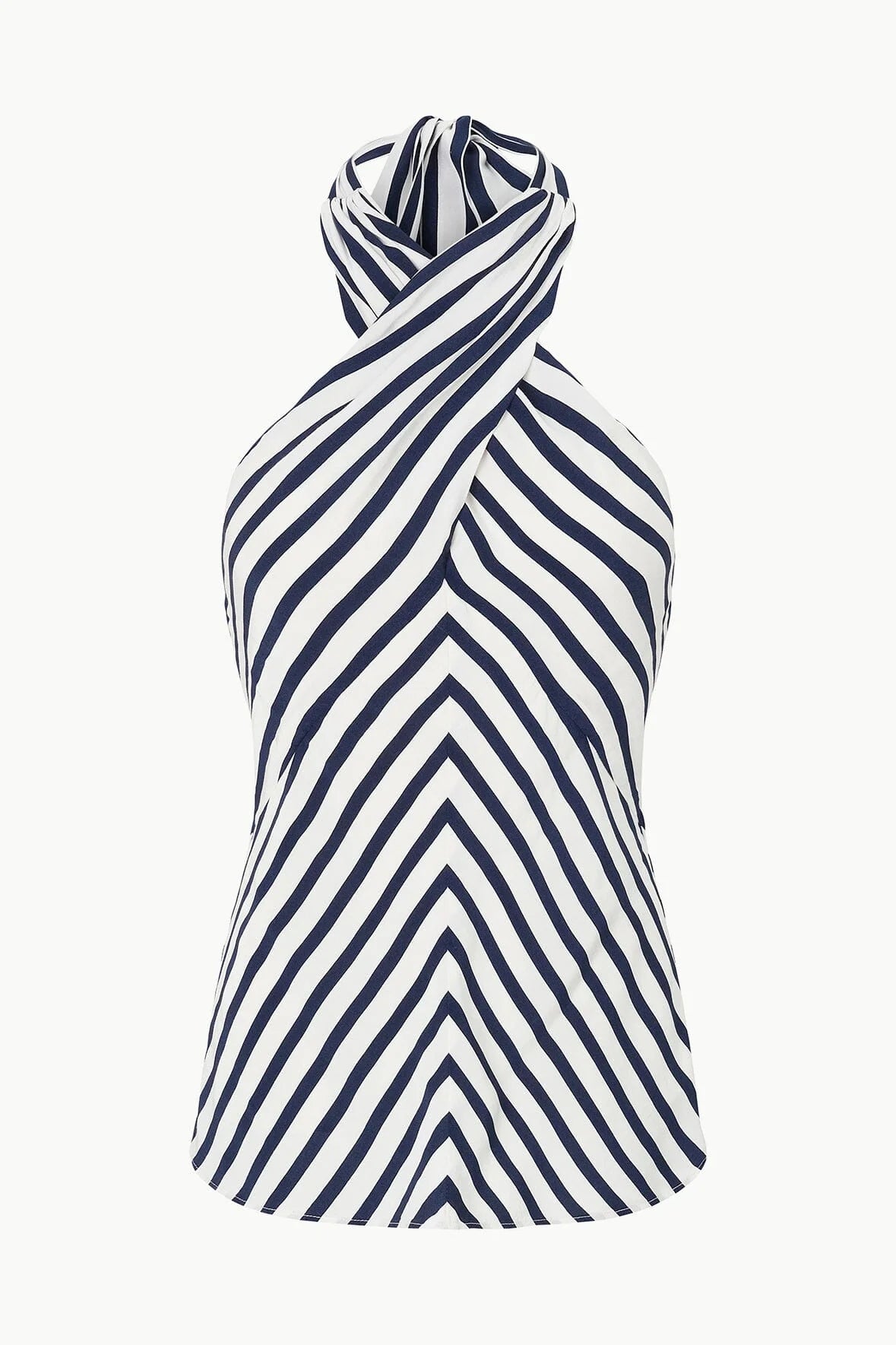 DAWN TOP - WHITE NAVY STRIPE