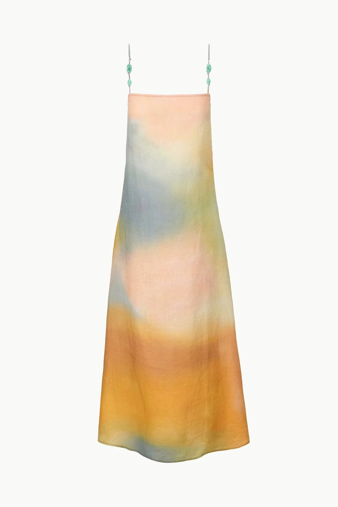LAURA LINEN DRESS - Pastel Clouds