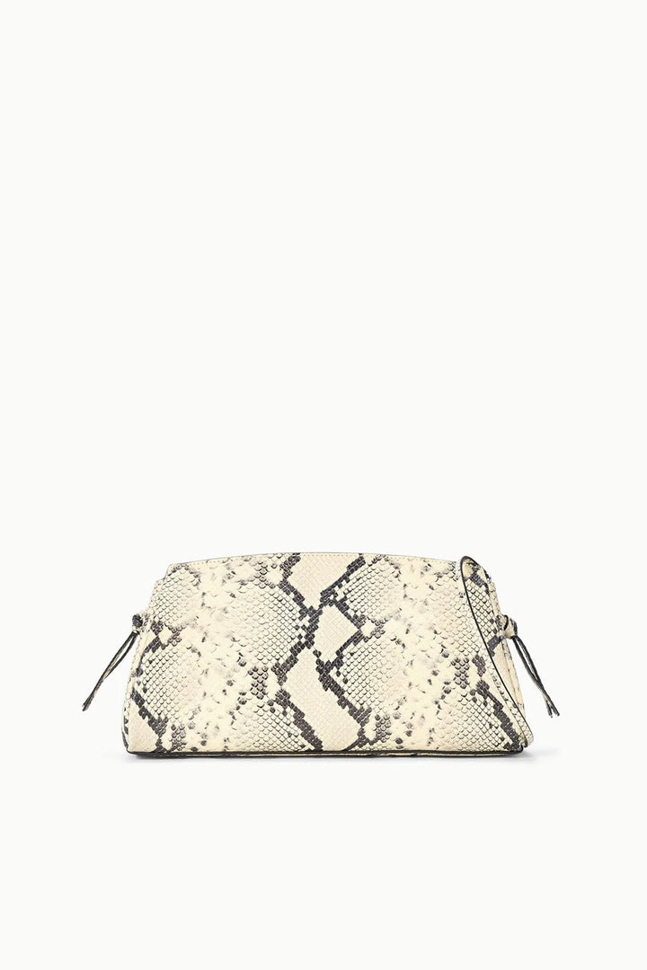 MAUDE CONVERTIBLE CLUTCH - White Snake