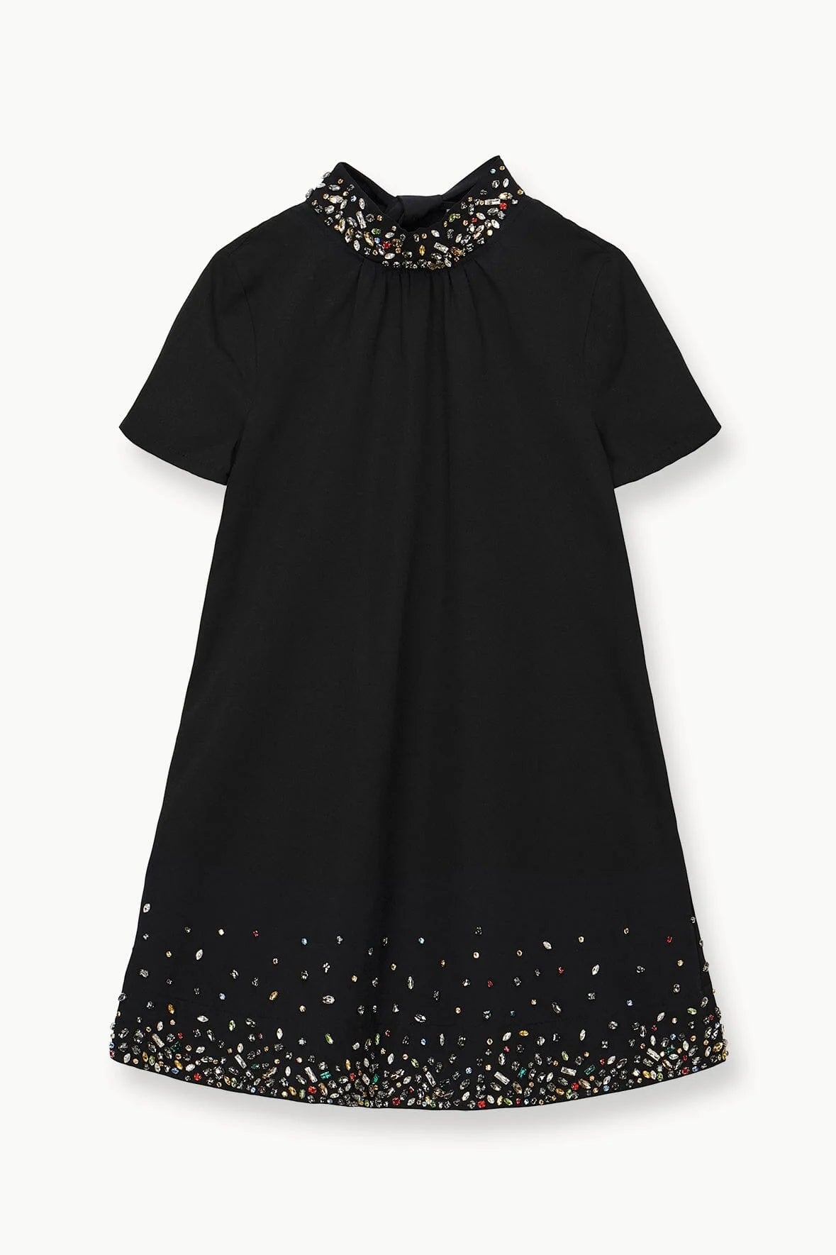 MINI ILANA DRESS - BLACK SILVER