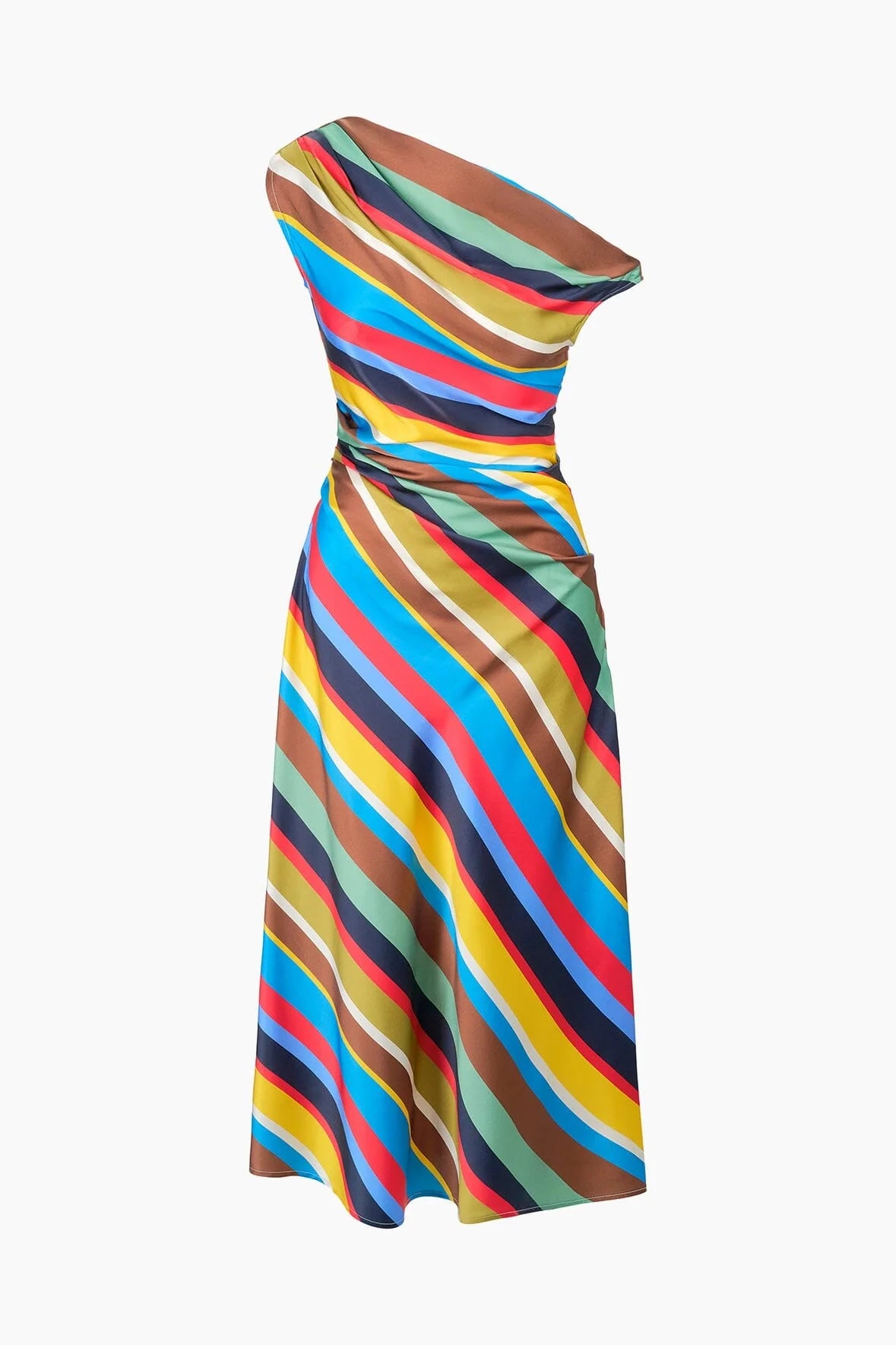 PHARE SILK DRESS - Market Stripe