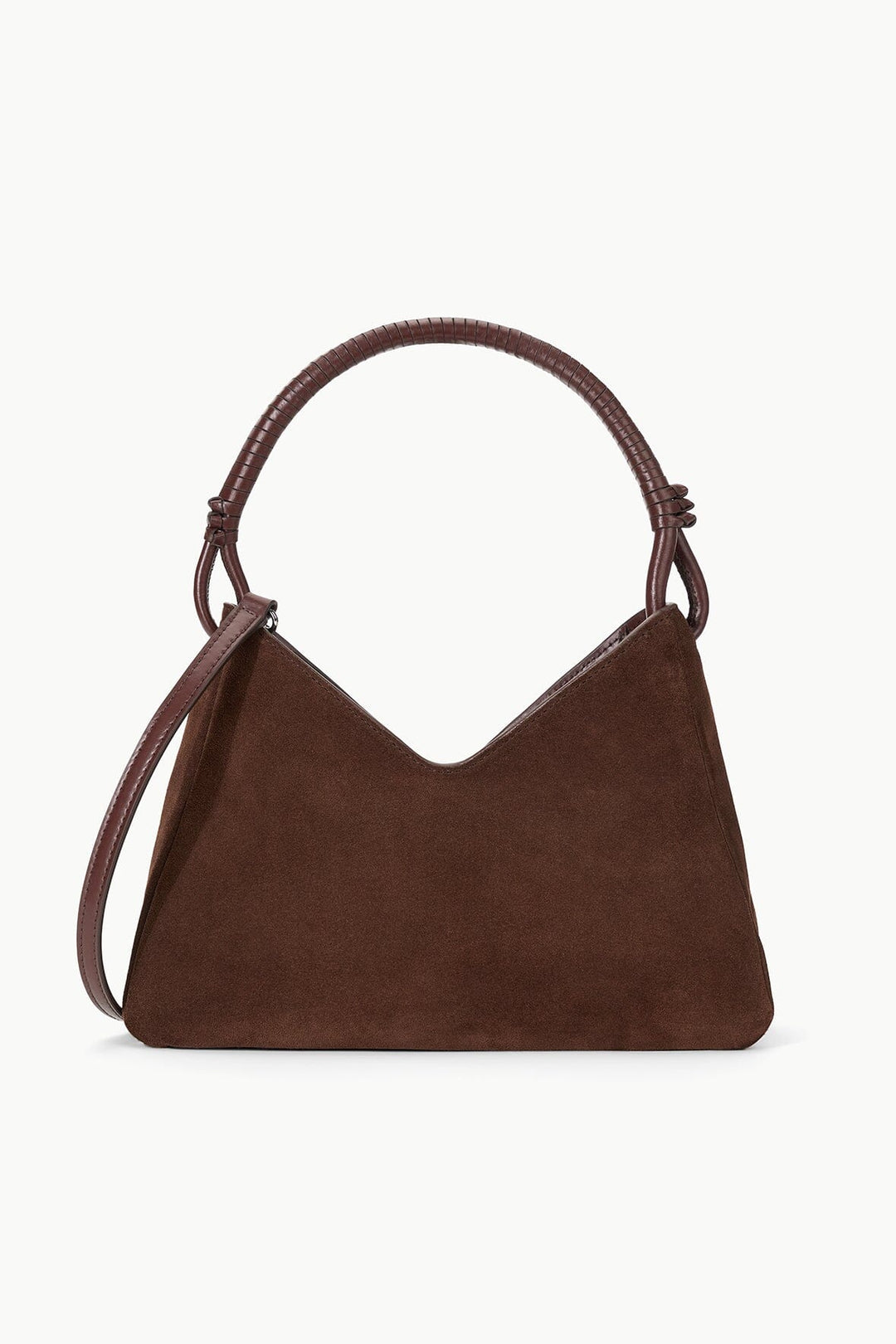VALERIE SHOULDER BAG - MAHOGANY SUEDE